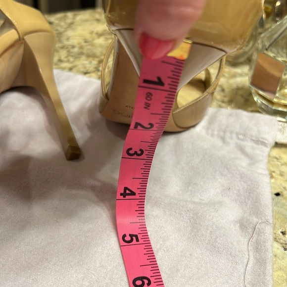 Jimmy Choo Beige Patent Leather Lance Strappy Sandals size 37 - Picture 10 of 11
